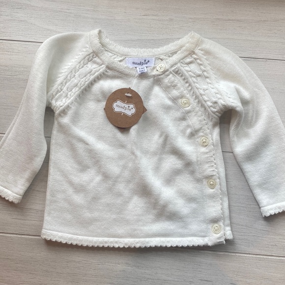 NWT Mudpie 0-3 Month Cardigan - Picture 1 of 4